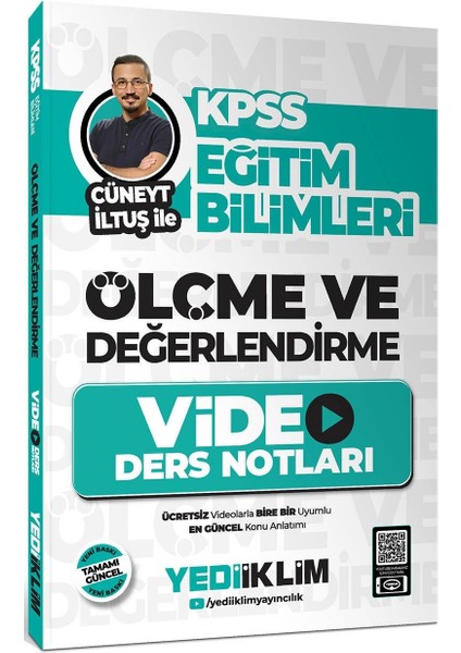 Kpss Eğitim Bilimleri Ölçme ve Değerlendirme Video Ders Notları - Cüneyt İltuş