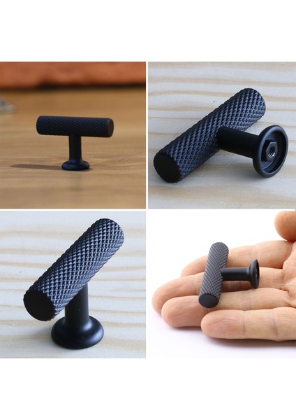 Düğme Kulp Mobilya Mutfak Dolabı Çekmece Dolap Kapak Kulbu Siyah Metal fırsatları