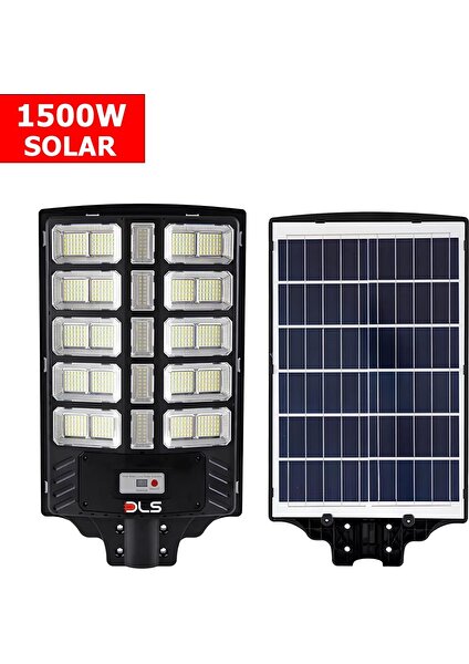 Dls 1500W Solar Güneş Enerjili Profesyonel LED Bahçe Aydınlatması Hareket Sensörlü 780 Ledli