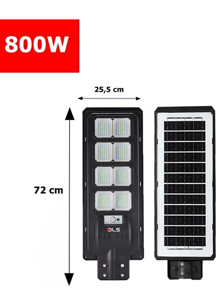 800 Güneş Enerjili Solar Dls Bahçe Çevre Lambası