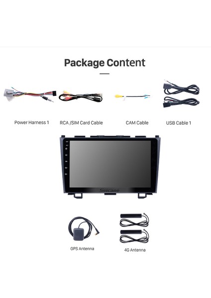 Honda Crv 2006-2012 Multimedya Navigasyon USB Kamera Carplayer