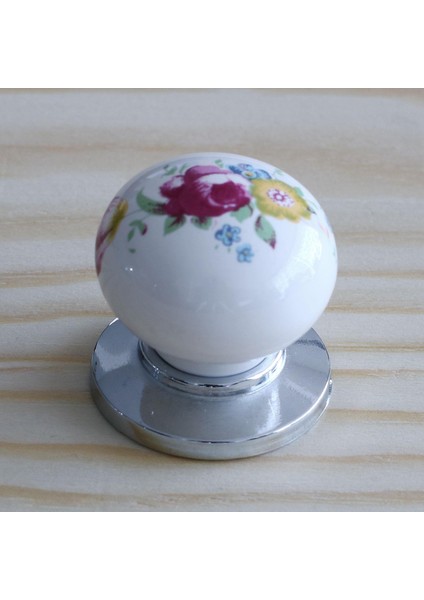 Porselen Kulp Çiçekli Düğme Mobilya Mutfak Dolabı Kapak Kulpu Kulbu Çekmece Dolap Kulpları fiyatları