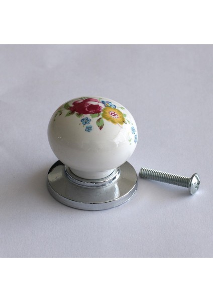Porselen Kulp Çiçekli Düğme Mobilya Mutfak Dolabı Kapak Kulpu Kulbu Çekmece Dolap Kulpları modelleri