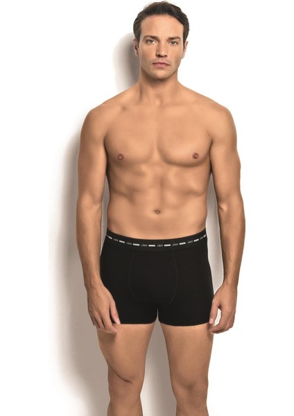 Erkek Bambu Siyah 3'lü Boxer 282