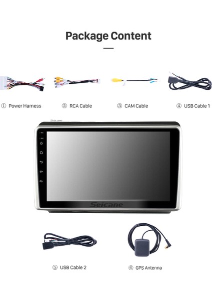 Kıa Sorento 2002-2006 Multimedya Navigasyon USB Kamera Carplayer 4 Ram