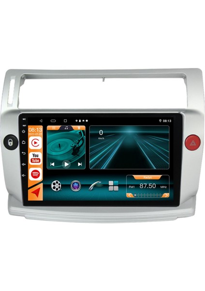 Cıtroen C4 2004-2009 Multimedya Navigasyon USB Kamera Carplayer 4 Ram
