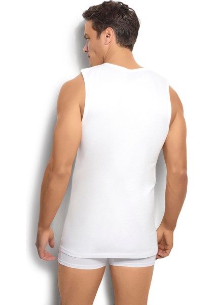 Erkek Beyaz Pamuklu Sıfır Yaka Atlet 126 modelleri