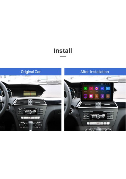 Mercedes Benz C Class 2011-2015 Multimedya Navigasyon USB Kamera Carplayer 4 Ram