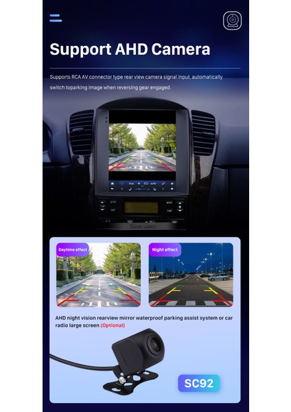 Kıa Sorento Low 2004-2008 Multimedya Navigasyon USB Kamera Carplayer 4 Ram