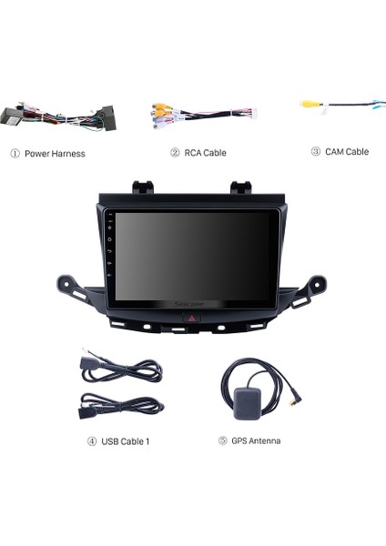 Opel Astra K 2015+ Multimedya Navigasyon USB Kamera Carplayer 4 Ram