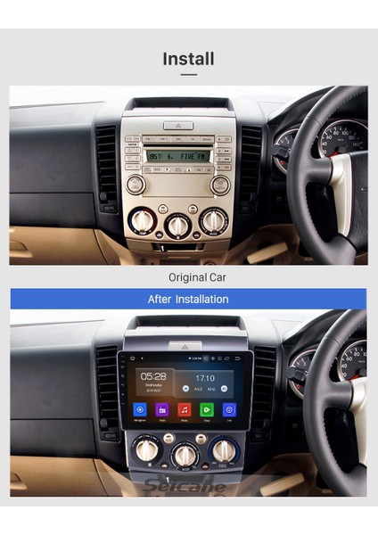 Ford Ranger 2006-2010 Multimedya Navigasyon USB Kamera Carplayer 4 Ram