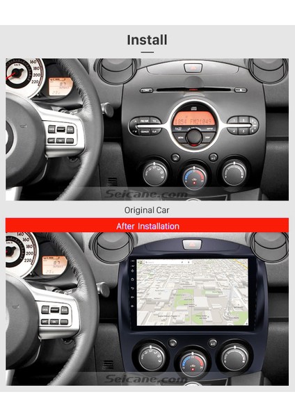 Mazda 2 2010+ Multimedya Navigasyon USB Kamera Carplayer 4 Ram