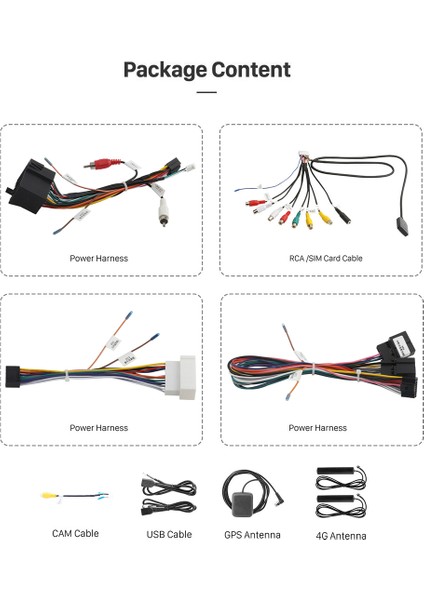 Hyundaı Santafe 2006-2012 Multimedya Navigasyon USB Kamera Carplayer 6 Ram