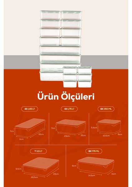 24LÜ Buzdolabı Düzenleyici Organizer Mikrodalgaya Uygun Difriz Saklama Kabı Mint