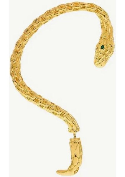Gotik Tarz Yılan Şekli Kulak Sarma Gold Küpe fiyatları