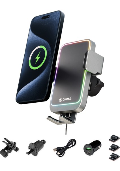 The Mount Araç İçi Kablosuz Şarj Cihazı ve Telefon Tutucu