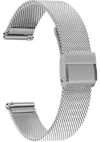 20MM Fossil-Welder-Casio-Seiko-Omega-Armani Saat Uyumlu Kalın Metal Hasır Saat Kordonu KLNHSR20