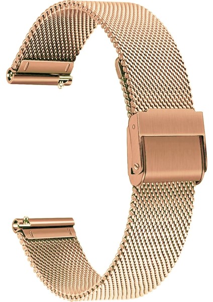 22MM Fossil-Welder-Casio-Seiko-Omega-Armani Saat Uyumlu Kalın Metal Hasır Saat Kordonu KLNHSR22