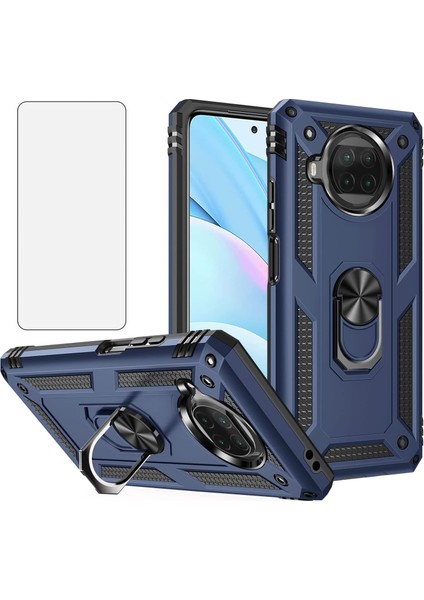Xiaomi Mi 10T Lite Kılıf Armor Tank Holder Hard Shockproof + Ekran Koruyucu