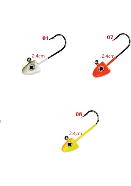 6421 Master Trigon 1.7gr 2.4cm Lrf Jig Head 5li Paket