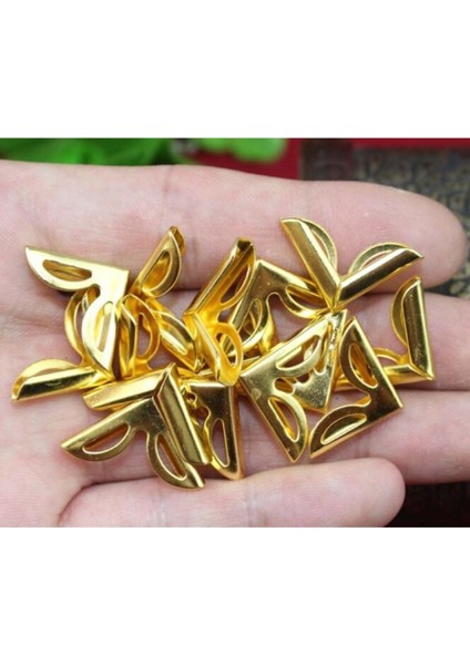 50 Gram (85-95) Adet Kitap Köşesi Köşebent Metal Altın/Gold Sarı Renk Yasin Kuran Köşe Kaplaması