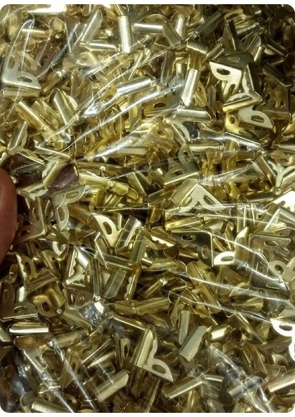 50 Gram (85-95) Adet Kitap Köşesi Köşebent Metal Altın/Gold Sarı Renk Yasin Kuran Köşe Kaplaması fiyatları