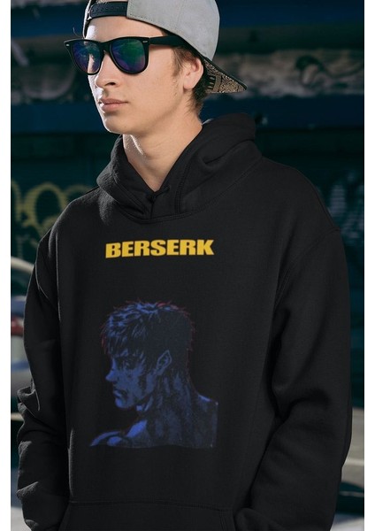 Berserk Anime Dizi Serisi Baskılı Unisex Oversize Hoodie