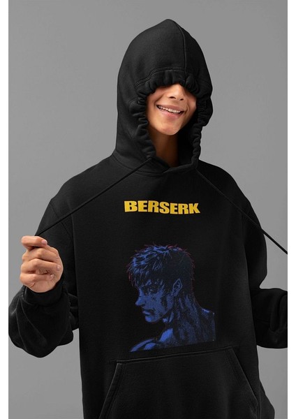 Berserk Anime Dizi Serisi Baskılı Unisex Oversize Hoodie fiyatları