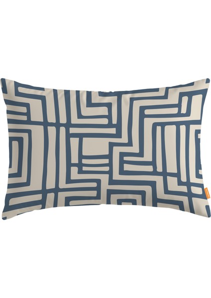 Geometrik Dikdörtgen Kırlent Kılıf Ds5