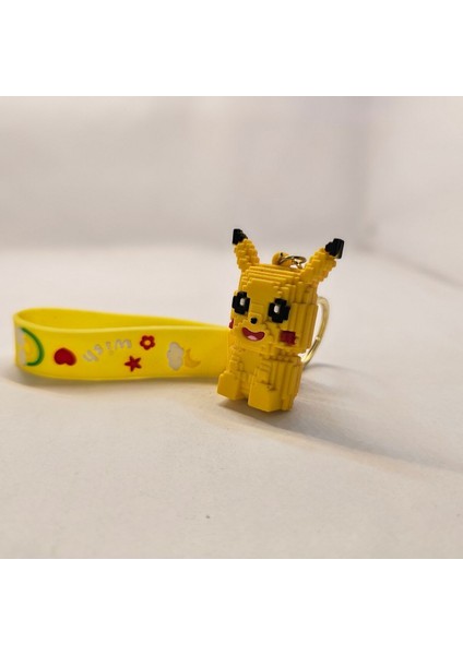 Yağmur Kaktüs Sevimli Pikachu Anahtarlık, Çanta Süsü/araba Süsü