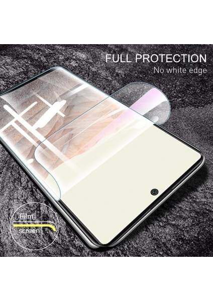 Apple iPhone 16 Pro ile Uyumlu Esnek Ekranı Tam Kaplayan Cam Nano Karışımı Ekran Koruyucu