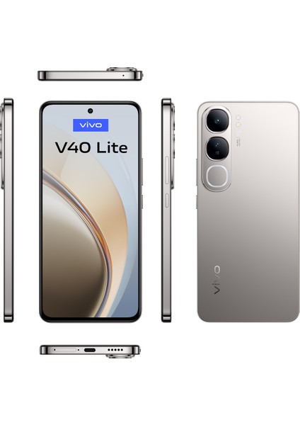 V40 Lite 8gb 256GB Titanyum Grisi (Vivo Türkiye Garantili)