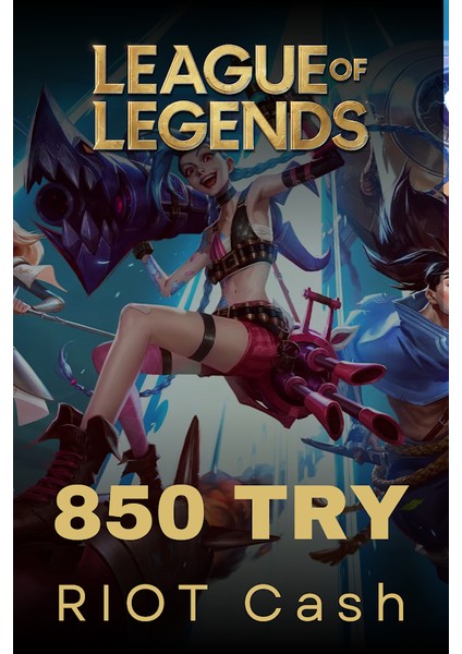 League Of Legends 850 Try Rıot Cash (4785 Rp)