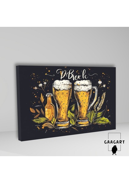 Tekli Yatay Kanvas Cafe Bar Duvar Tablosu Soyut Biralar fiyatları