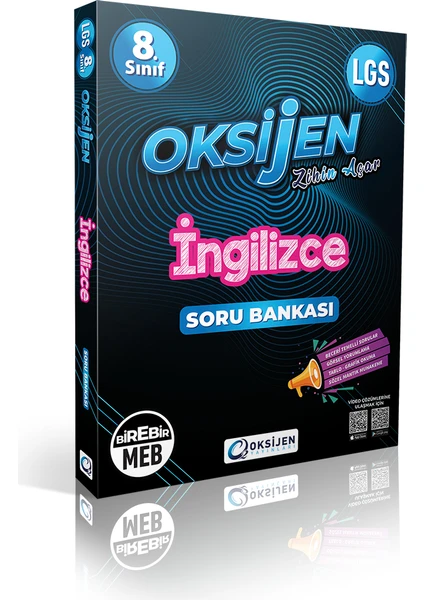 Oksijen Yayınları 8. Sınıf LGS Ingilizce Soru Bankası