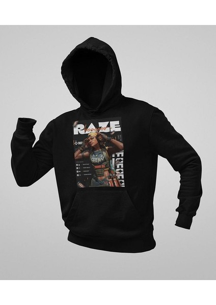 Raze Boomb Duelist Baskılı Unisex Oversize Valoorant Hoodie