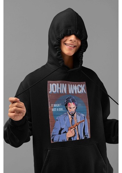 It Wasn't Just A Dog Yazılı Unisex Oversize John Wick Hoodie