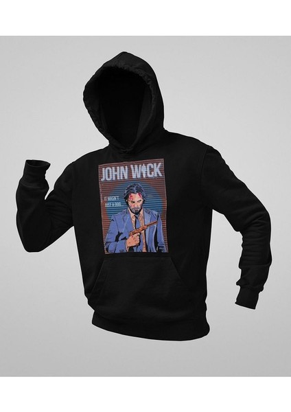 It Wasn't Just A Dog Yazılı Unisex Oversize John Wick Hoodie