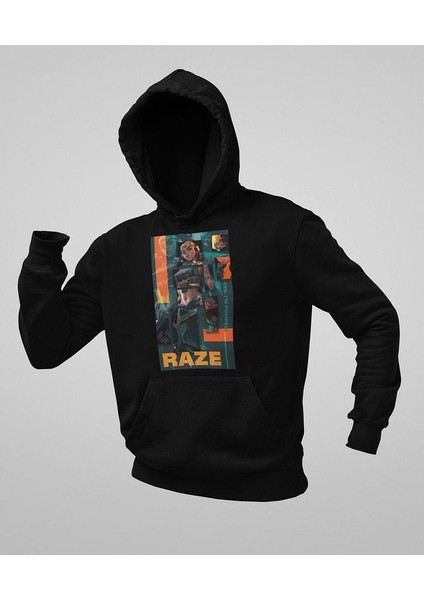 Yes Im Pumped Yazılı Unisex Oversize Vallorant Raze Hoodie