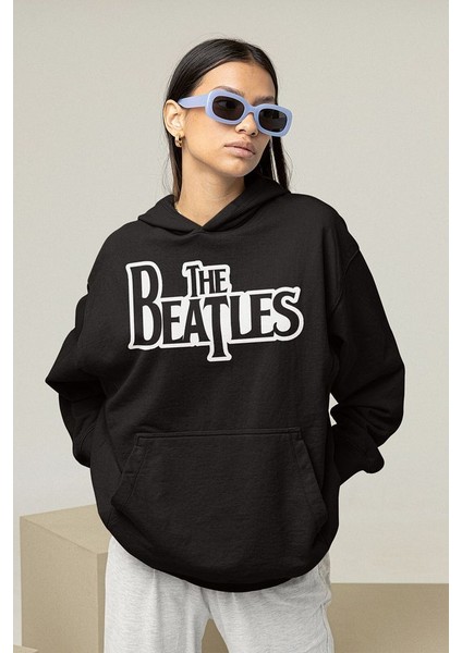 Müzik Grubu The Beatles Baskılı Unisex Oversize Hoodie