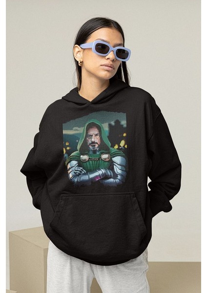 2026 Doctor Doomsday Baskılı Unisex Oversize Marvel Hoodie fiyatları