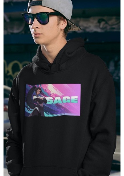 Sage Baskılı Unisex Oversize Vaalorant Hoodie fiyatları