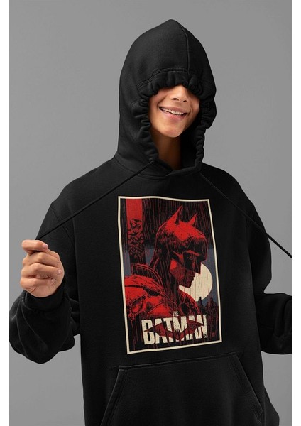 The Batman Baskılı Unisex Oversize Dc Hoodie fiyatları
