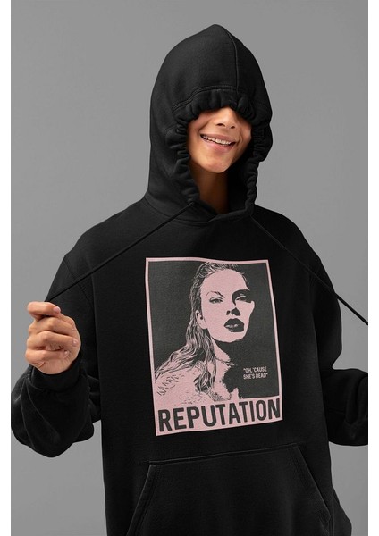 Oh Cause She Is Dead Yazılı Unisex Oversize Taylor Swift Hoodie