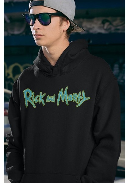 Rick And Morty Yazılı Unisex Oversize Hoodie