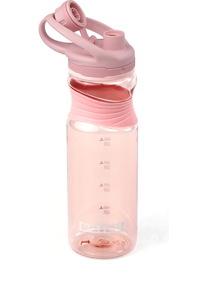 B&D Silikon Tutacaklı Pastel Matara Pembe 700 Ml.