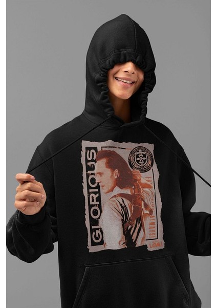 Avengers Loki Baskılı Unisex Oversize Marvel Hoodie fiyatları