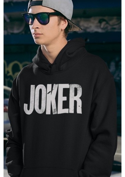 Joker Tasarım Yazılı Unisex Oversize Dc Karakter Hoodie