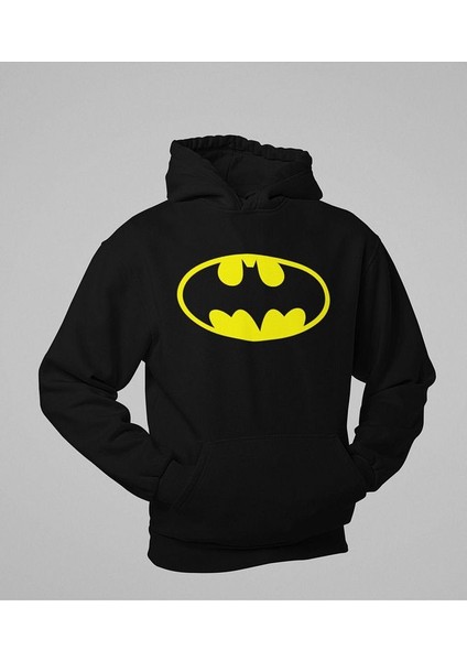 Dc Batman Logo Baskılı Unisex Oversize Hoodie modelleri