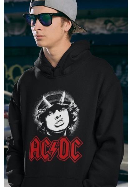 Ac Dc Baskılı Unisex Oversize Rock Metal Hoodie fiyatları
